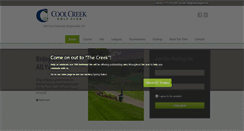 Desktop Screenshot of coolcreekgolf.com